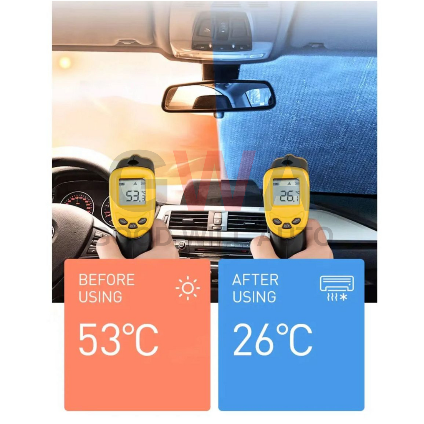 Car Sun Shade - Aluminium Foil