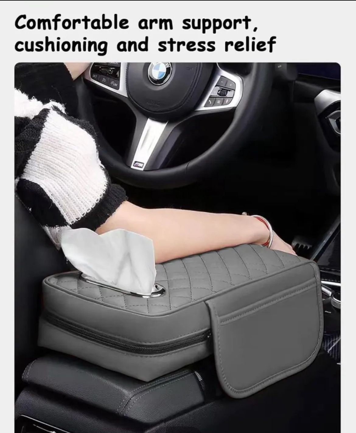 Arm Rest With Tissue Dispenser